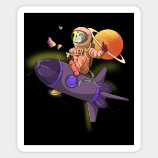 Zombie Space Cat Astronaut Sticker